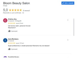 Recenzie salon de infrumusetare Bloom , Onesti